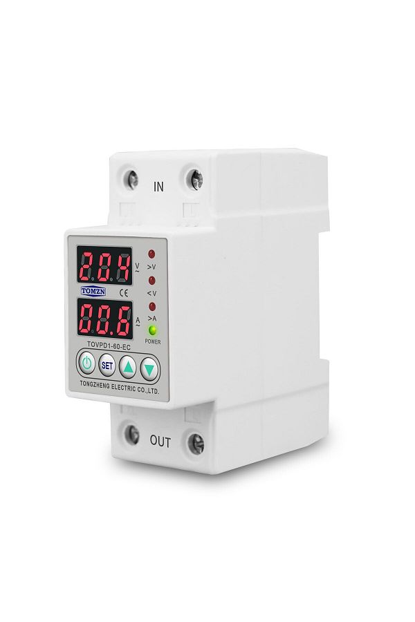 TOMZN-High Low Voltage Monophase Voltage and Current Protector Relay - 63A 1