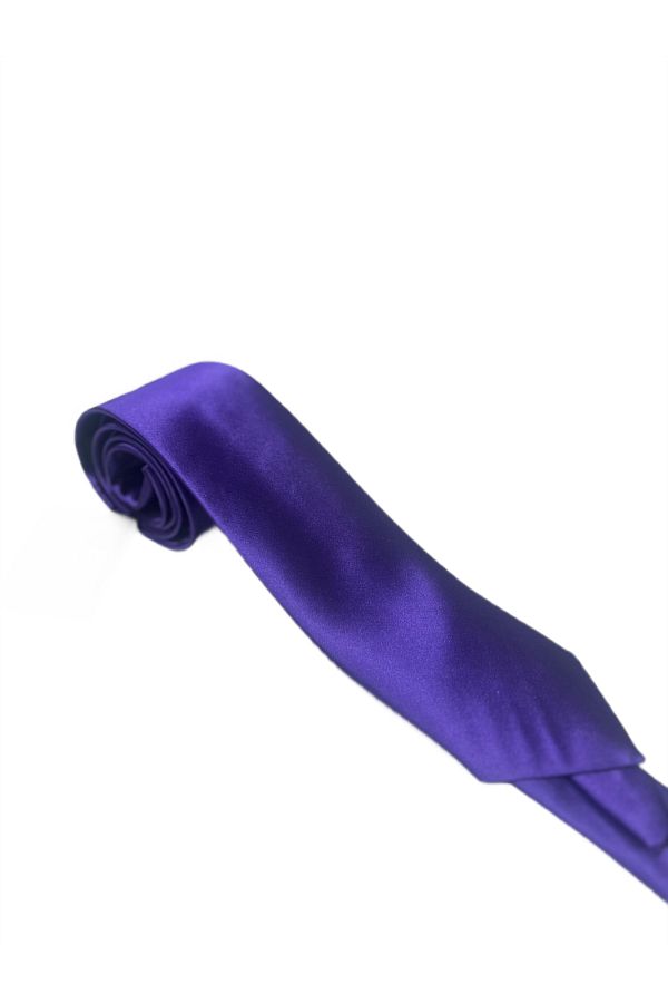 SÜVARİ-Thin Cotton Satin Tie 1