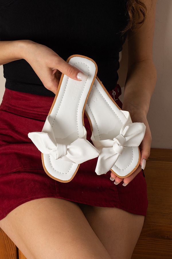 SWORD-Summer Slippers - Women's Summer Slippers with Bow - Casual Slippers 1