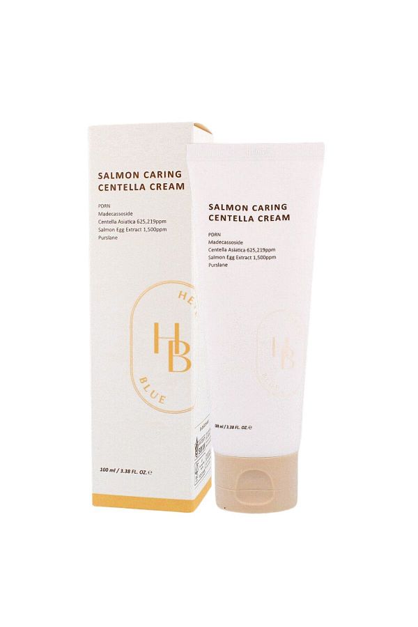Others-HEVEBLUE Salmon Caring Centella Cream 100 ml - regenerating and moisturizing face cream 1