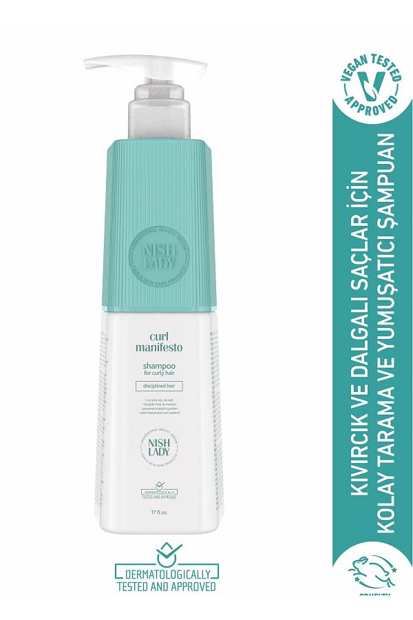NISHLADY-Curl Manifesto - 947 ml Curl Defining Shampoo for Curly Hair 1