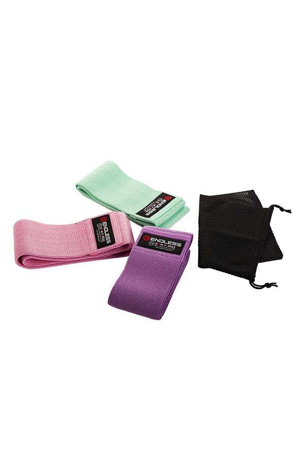 Endless-Resistance Loop Bands Set | Light, Medium & Heavy | Cotton | Hip & Glute Workouts 1