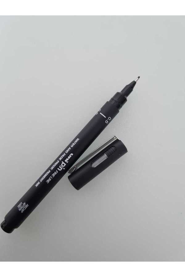 UNİ-BALL-Uni-Ball Drawing Pen Acrylic Tip Fine Line Pin 0.06mm Black (1Pcs) 1