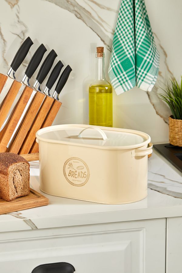 Kitchen Line-طبق خبز معدني فاخر مغطى بنمط ريفي 1