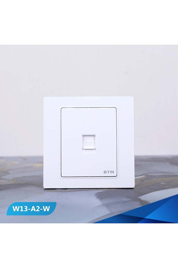 Btm-White computer port socket -2 pieces 1