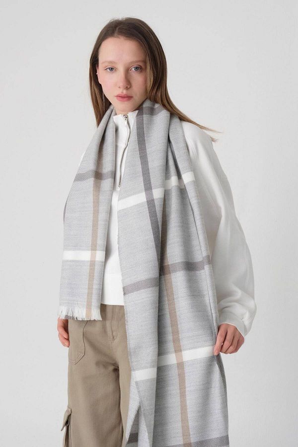 Addax-Double Sided Shawl - Shawl03-A3 Model 1