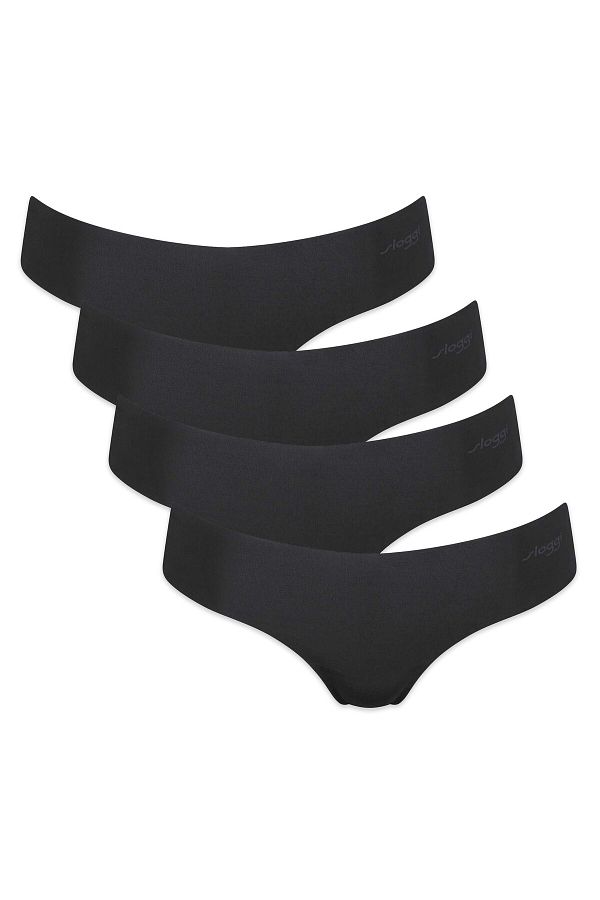 SLOGGI-Damen String, 4er Pack - Zero Microfibre 2.0 Hipstring, Mikrofaser, einfarbig 1