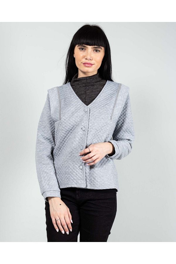 Miniprix-Jacket with buttons and elastic cuffs 24MAB06015 1