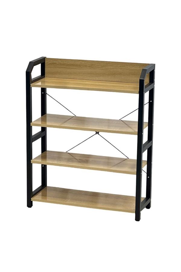 TrentonGCC-Contemporary  Bookshelf - Multi-Tier Display Shelf 80x60x24 cm 1