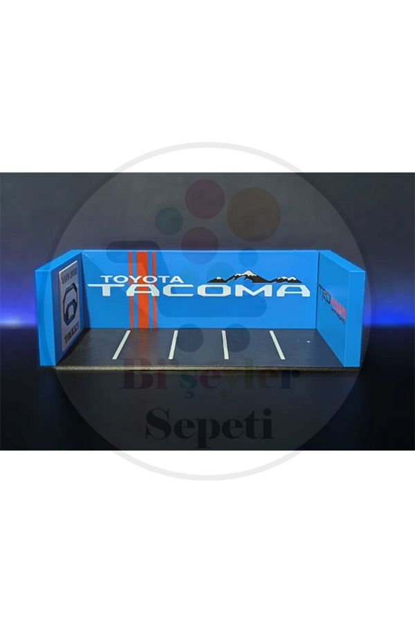 Bi'şeyler Sepeti-Toyota Tacoma 1:64 Diorama Garage Parking Diecast - Car Not Included. 1