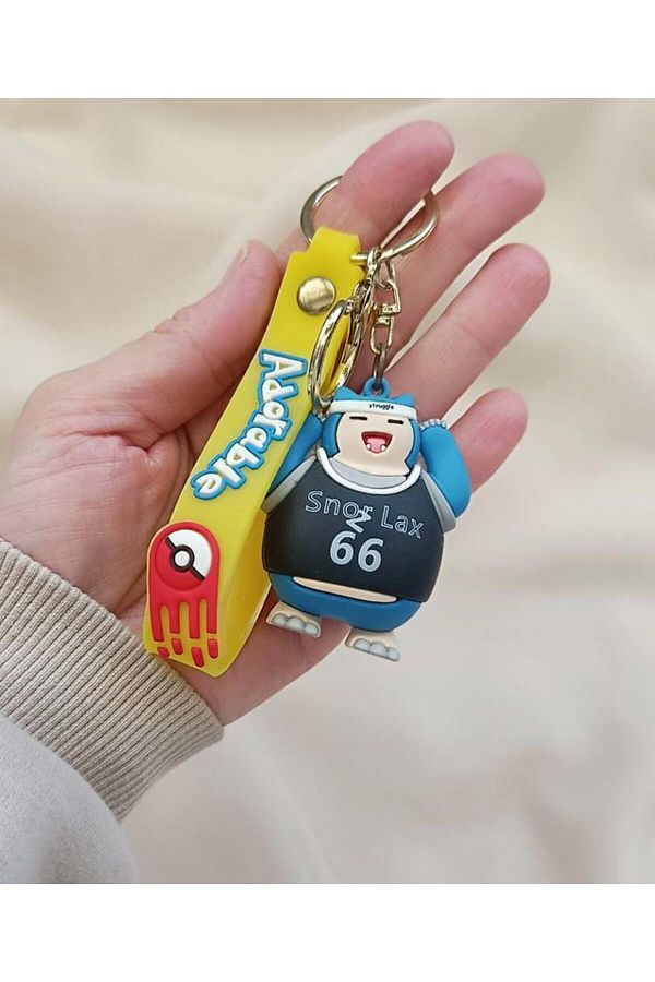 Hd Marketim-Keychain Pokemon Snorlax Key Chain and Bag Accessory 1
