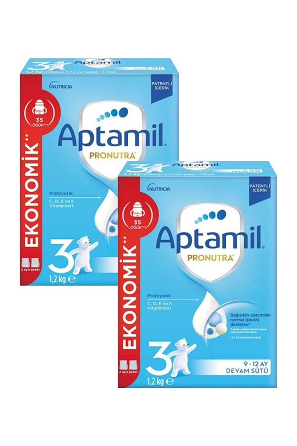 Aptamil 3 Pronutra Devam Sütü 1200 g 9-12 Ay x 2 Adet