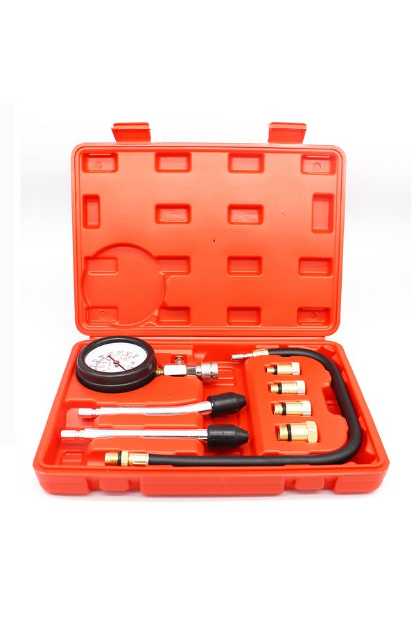 mythtiger-With Box 0-300psi Engine Compression Tester Kit Engine Compression Tester, 8pcs Engine Cylinder Pres 1