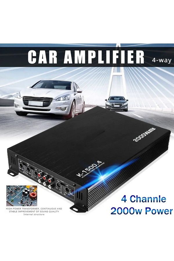 ZUIDID-Class AB Car Audio Modified 4-channel 4*80w High-power Audio Amplifier Four-door Speaker Active S... 1