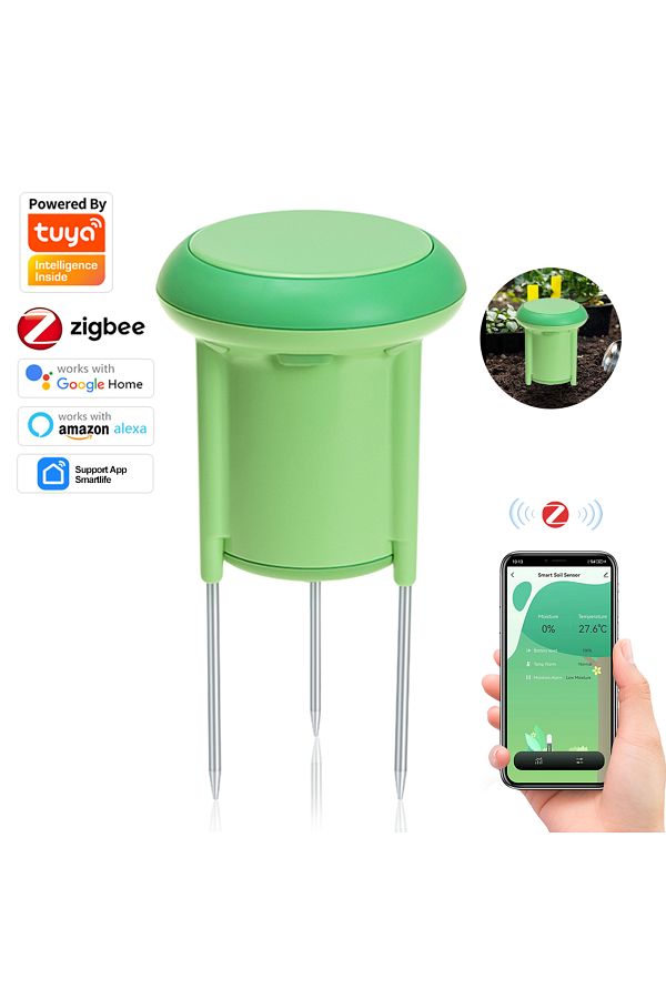 Choice-Orange Tuya Zigbee Intelligent Soil Moisture Meter Temperature &humidity Tester Plant Monitor Detect 1