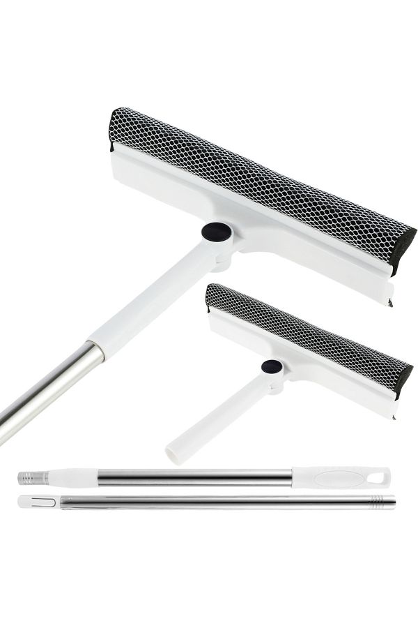 Choice-Set1 53 Inch Window Cleaner 2-in-1 Sponge Squeegee & Scrubber 180-degree Rotatable Window With Exten 1