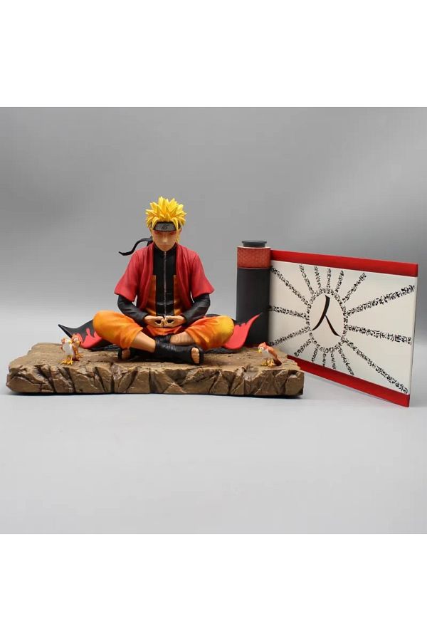 Choice-No Box 16cm Uzumaki Naruto Anime Figure Naruto Action Figurine 16cm Sit In Meditation Posture Statue 1