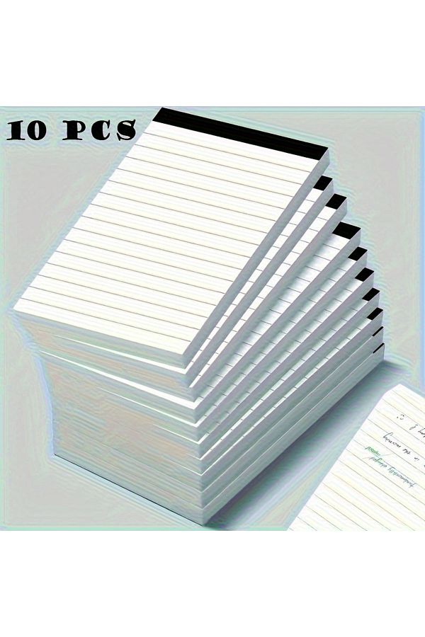 Choice-10pcs 10pack Durable Writing Pad With Padding 30 Sheets Per Page Perfect For Taking Notes At School, 1