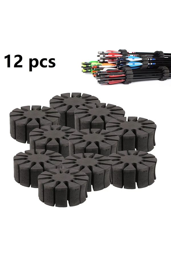 Choice-12pcs 1/5/12pc Archery Arrow Holder Eva Foam Round Rack For 12 Arrows Separator Quiver-protect Split 1