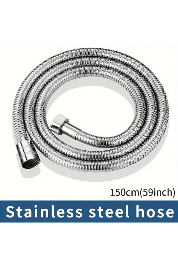 Choice-1.5m Bath Shower Hose Stainless Steel Flexible Pipe Shower Head Pipe Plumbing For Bathroom Accessori 1