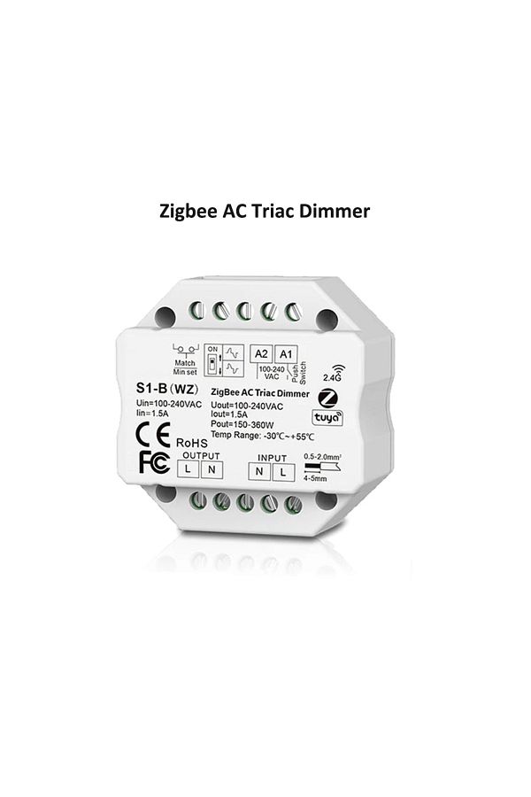 Choice-S1-b(WZ) S1-b Tuya Zigbee Rf Ac Triac Dimmer Led Controller Push Switch Control 110v 220v 230v Smart 1