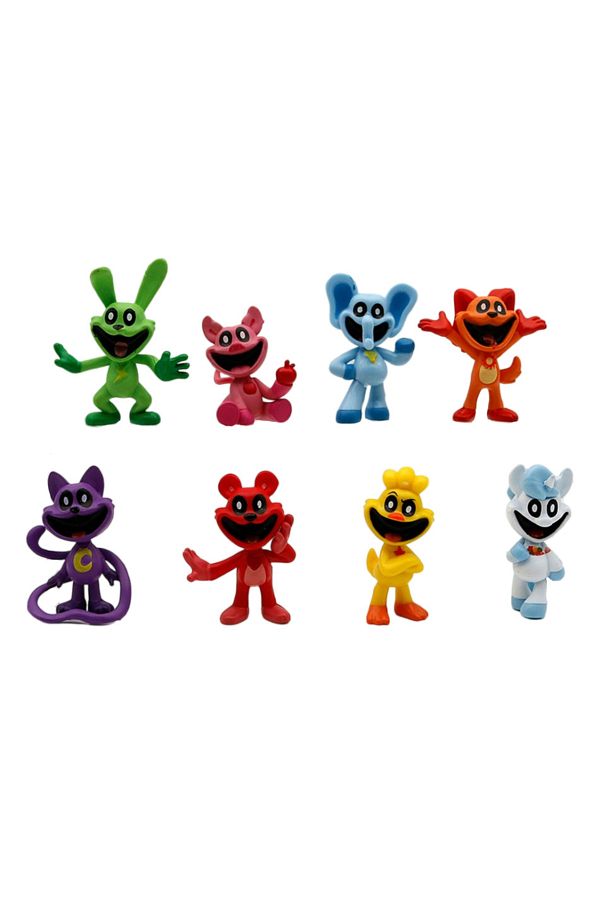Choice-8pcs Opp Bag A Anime 8pcs Smiling Critters Figuras Model Catnap Catnat Game Figures 7cm Pvc Model To 1
