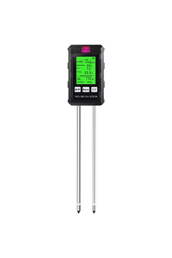 JUANJUAN-Soil Tester 6 In 1 Soil Detector Soil Tester Ph Temperature Humidity Sunlight Air Moisture Nutrient 1