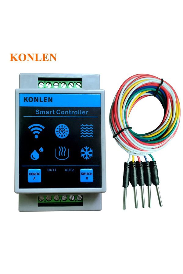 KONLEN-Tuya Water Level Sensor WIFI Controller Smart Home Leakage Flood Alarm Leak Protection Ove... 1
