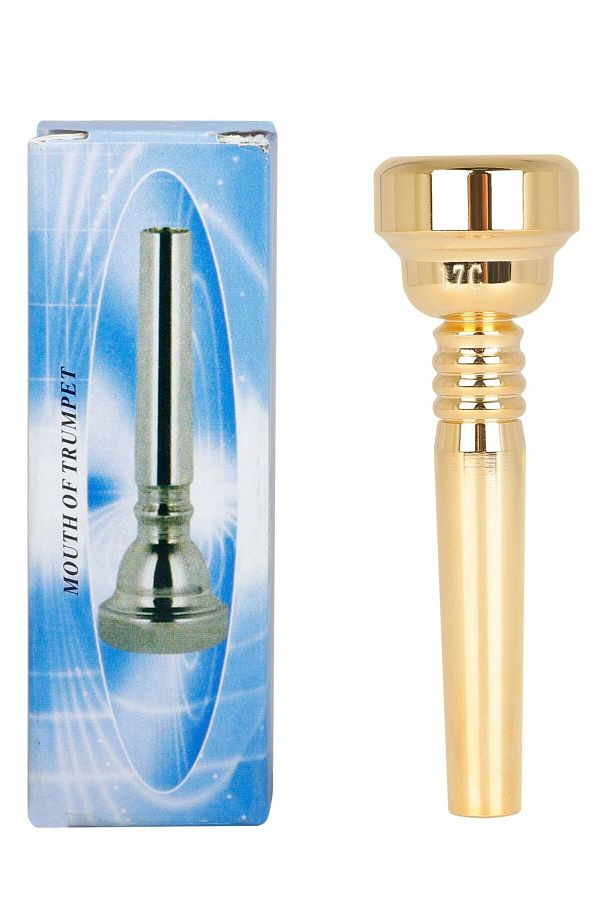 Choice-17C Trumpet Mouthpiece 17C Golden Brass Mouthpiece Trumpet Replacement Accessories Comfortable to Pl 1