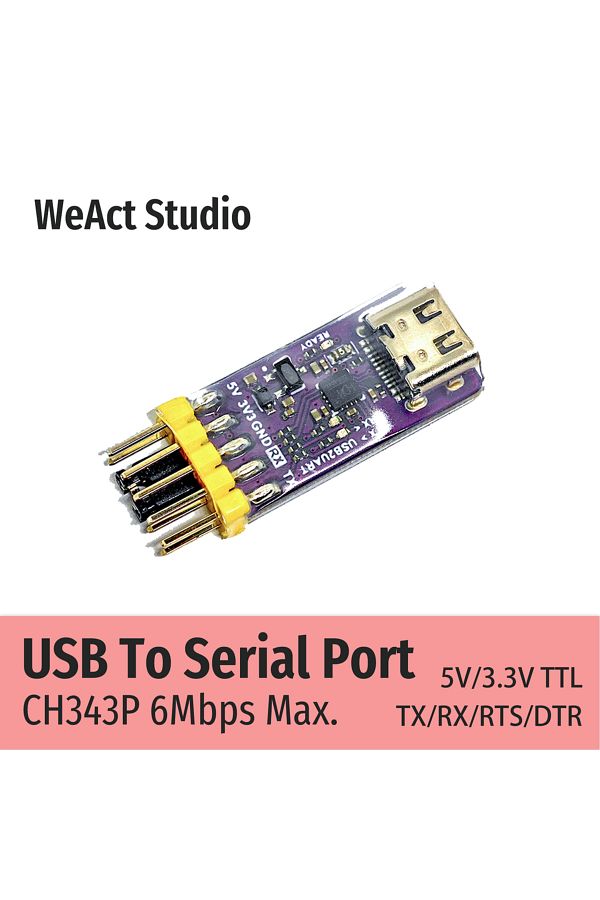 Choice-Weact Ch343p Ch343 Usb To Serial/ttl Uart Module 3.3v 5v Switch Instead Ch340 1