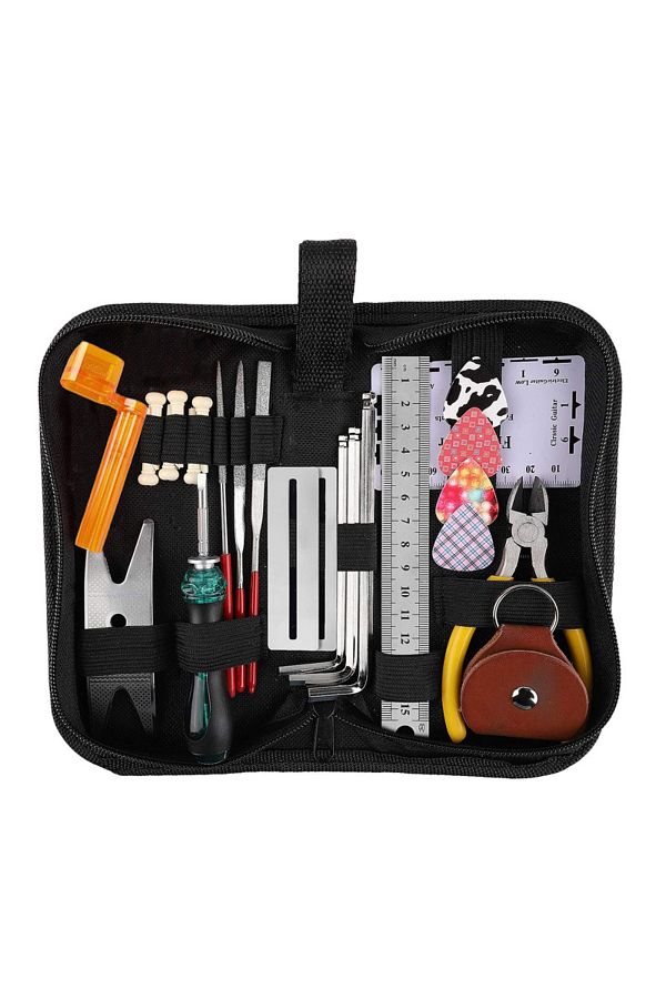 Choice-Red Guitar Repair Tool One Set 26 Pieces Multifunctional Guitar Accessories Wrenches Screwdrivers Sc 1