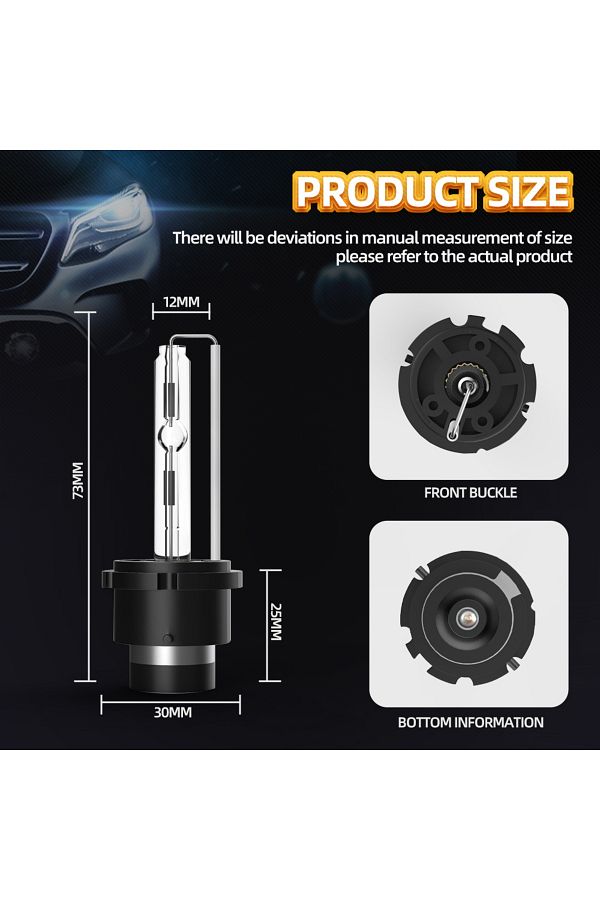 Choice-6000 K D2s 2pcs D1s D2s D3s D4s Hid Xenon Headlight Bulb Bi-xenon 6000k White Projector Lens Replace 1