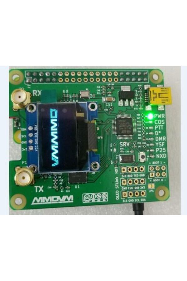 Choice-Mmdvm Mmdvm_hs_dual_hat Duplex Mmdvm Hotspot Uhf/vhf P25 Dmr Ysf Nxdn Pi Oled Solded On Board 1