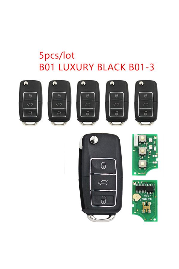 Wilongda-5pcs 5pcs Kd B01-3 B01 Luxury Black For Kd900/kd Mini/kd-x2 Key Programmer B Series Remote Control 1
