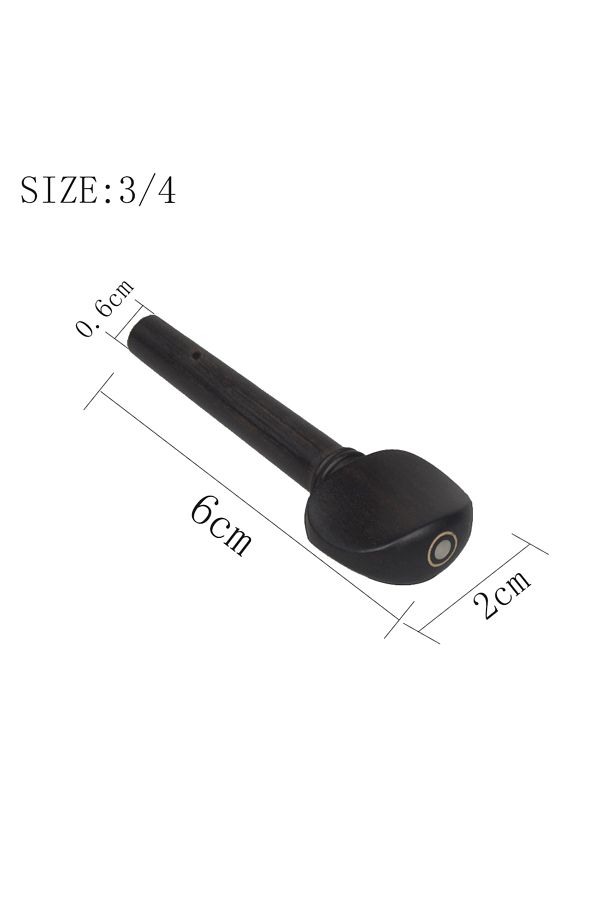 Choice-3-4 4 Pcs/set Violin Tuning Pegs Tuners Ebony String Instrument Accessories For 1/8 1/4 1/2 3/4 4/4 1