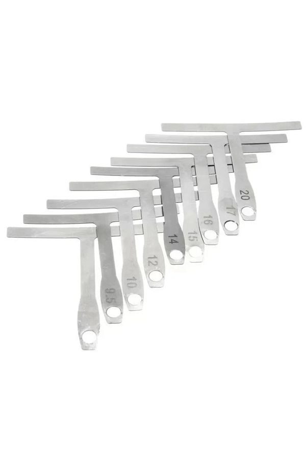 Choice-9 Pcs Guitar Radius Gauge Under String Radius Gauge String Gauges Luthier Tools for Guitar Fretbo... 1