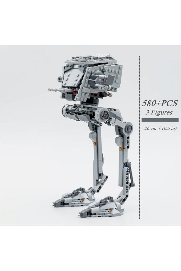 Choice-No Retail Box Miniso Galaxy Moc-droid Space At-robots Battle Walkers Model Building Block Bricks Toy 1