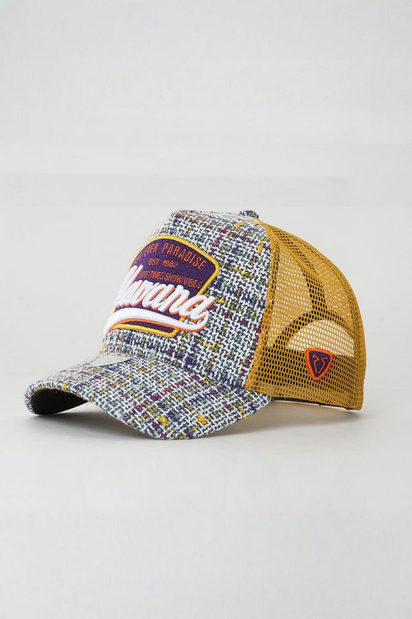 Rust&Rich-White Trucker Hat - Women & Men, City's Collection - Havana 1