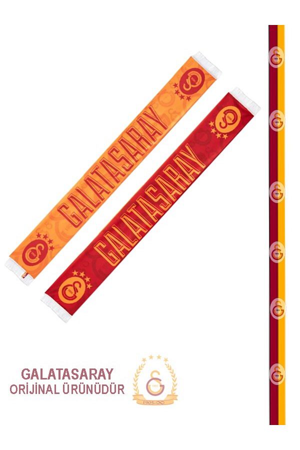 Galatasaray-وشاح شال مرخص على الوجهين 1