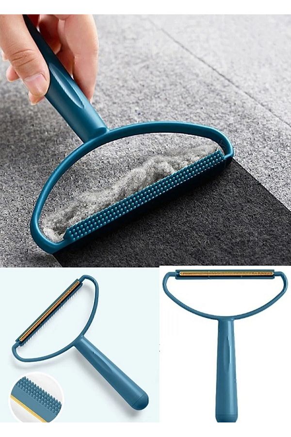 bi'dünya alışveriş-Double Sided Clothes Lint and Lint Collector Sweater Cardigan Carpet Plastic Fabric Lint Remover Apparatus 1
