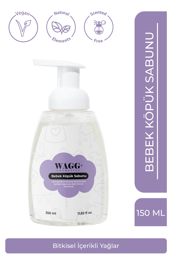 WAGG Cosmetics Organik Bebek Köpük Sabun 350ml