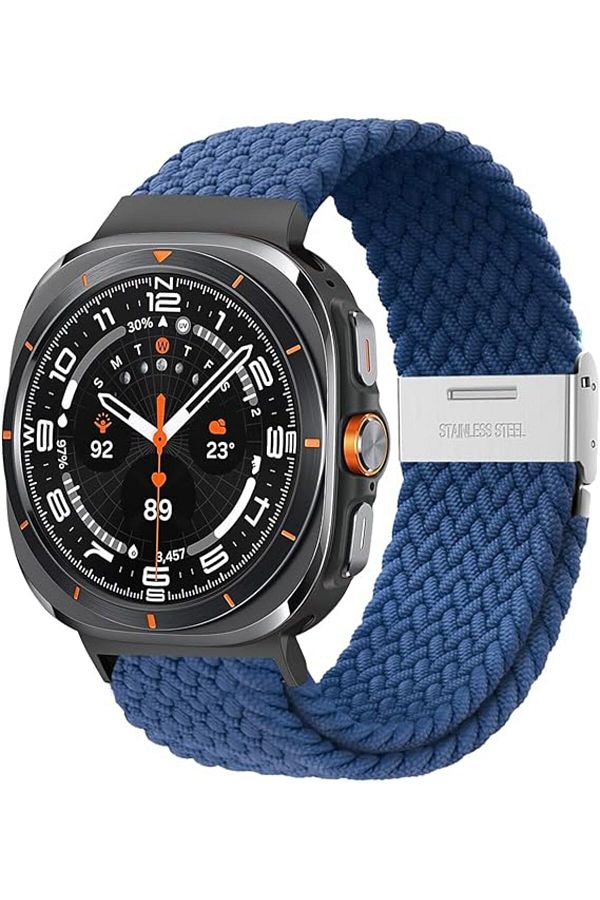 AWH-Stretchy Braided Band for Samsung Galaxy Watch 7 Ultra 47mm, Elastic Nylon Sport Strap 1