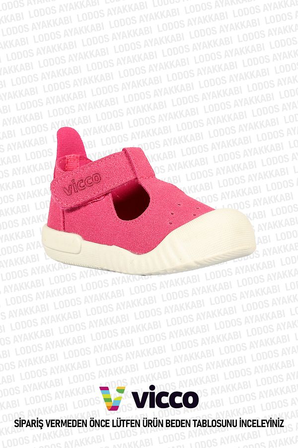 Vicco-حذاء Loro II Model Basic Girl First Step باللون الفوشيا 1