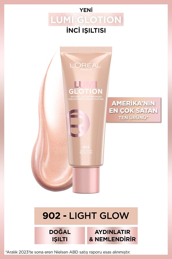 L'Oreal Paris-Glotion 902 All-In-One Natural Radiance - Light Glow 40 ml Highlighter and Liquid Illuminator 1