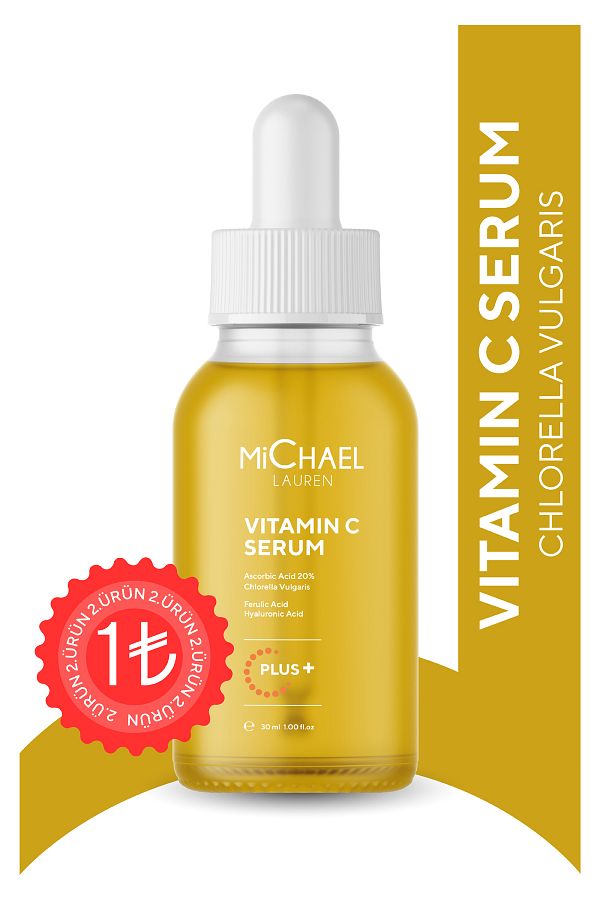 Michael Lauren-Anti-Blemish Chlorella Seaweed Extract 20% Vitamin C Serum Ferulic Acid, Ascorbic Acid (chlorella vulgaris) 1