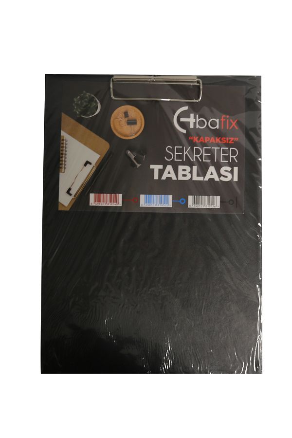 Bafix-Black Plastic A4 Secretary - Coverless 1