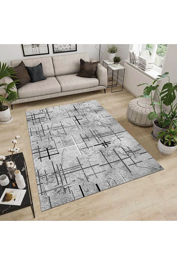 armolin-Striped Pattern Velvet Appearance Elastic Carpet Cover (WITHOUT SPONGE) Szz-878 1