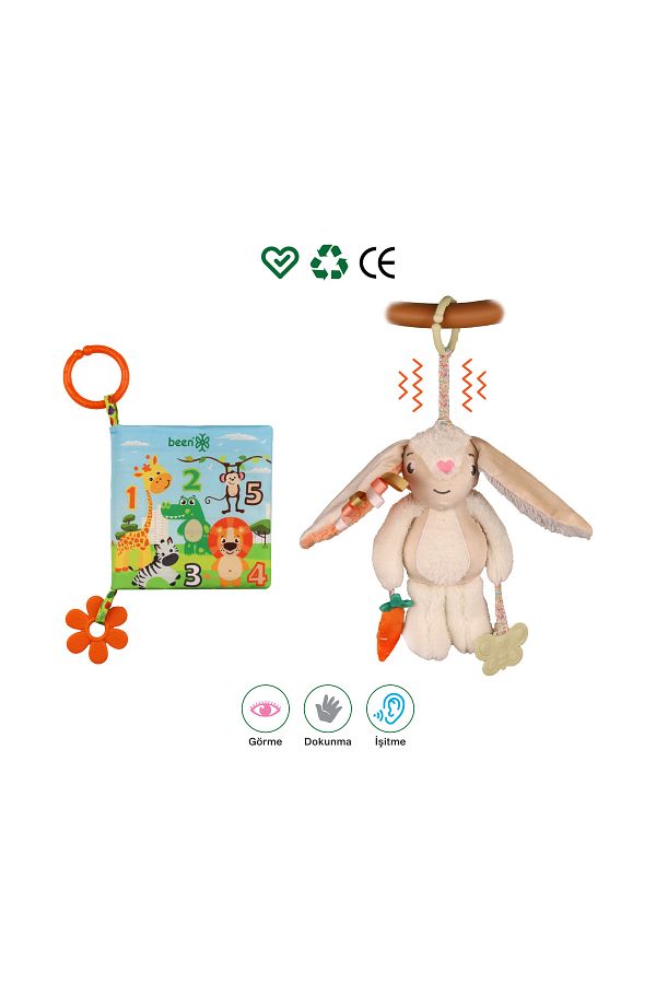 Been-My First Activity Book with Rabbit Pattern + My Vibrating Road Companion 1