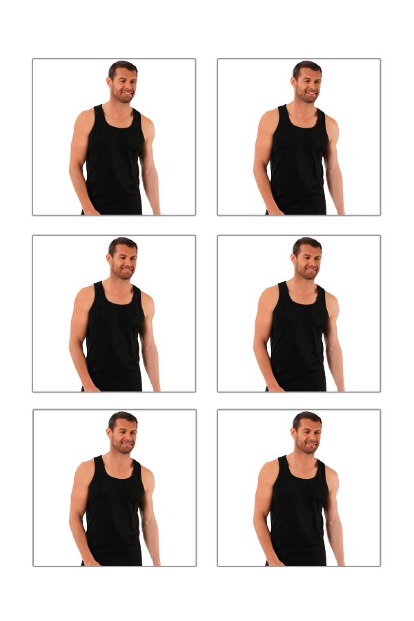 ÖZKAN underwear-Özkan 0058 6 عبوات للرجال 100% قطن مضلع مرن مريح متقاطع من الخلف رياضي رامبو حزام سميك A 1