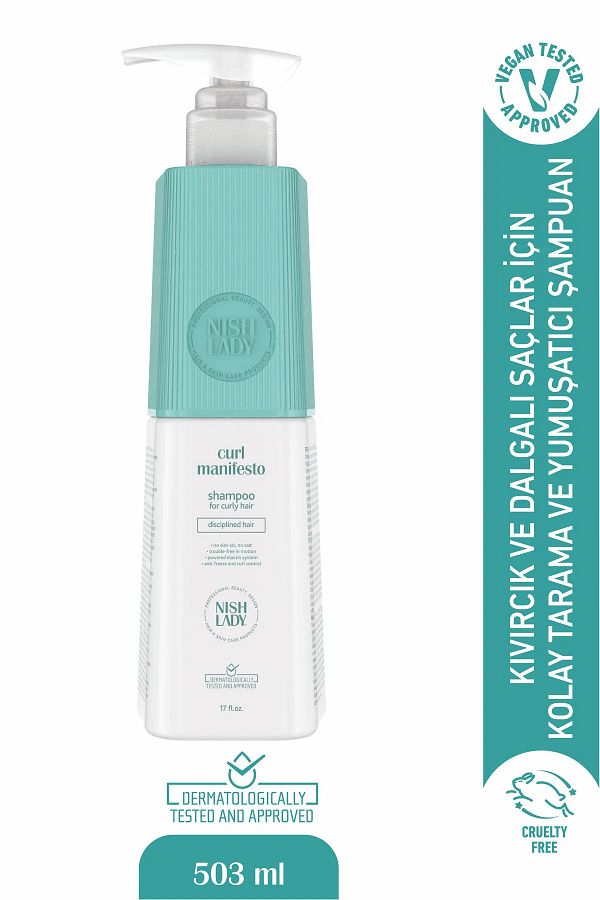 NISHLADY-Curl Manifesto - 503 ml Curl Defining Shampoo for Curly Hair 1